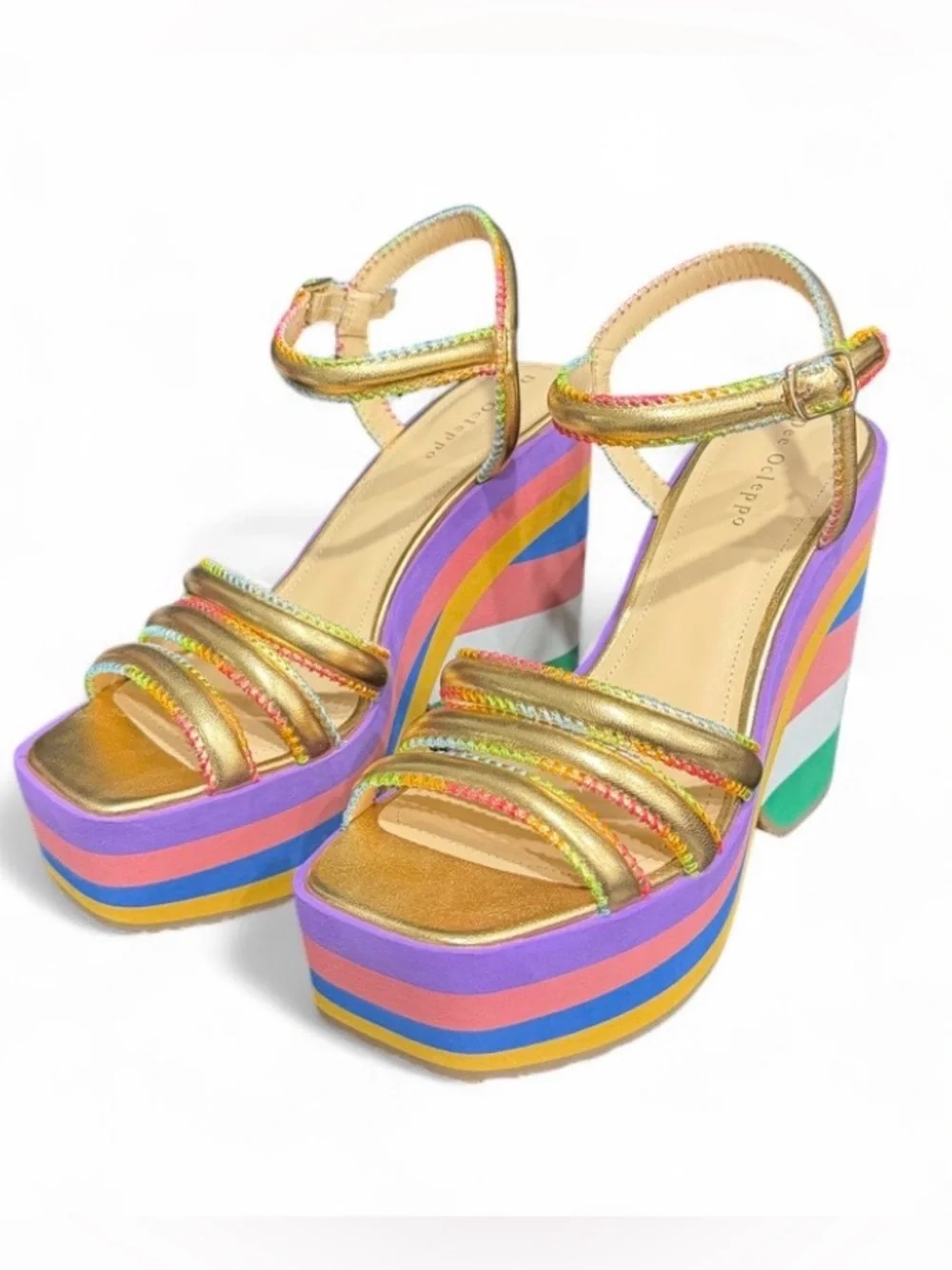 ✨ Dee Ocleppo “France” Platform Sandals – DE1213 | Size 7.5 | New in Box ✨